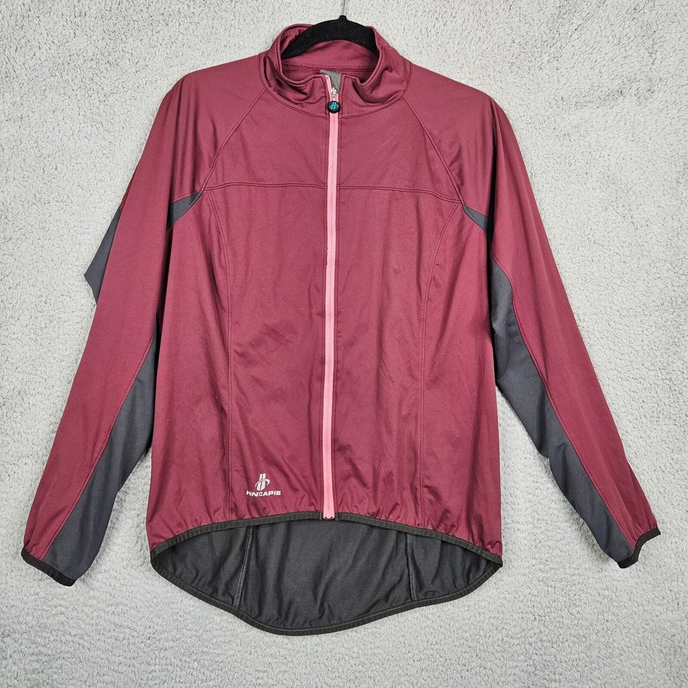 HINCAPIE Sportswear Tour LT Women's Full Zip Jacket Red Black Size XL